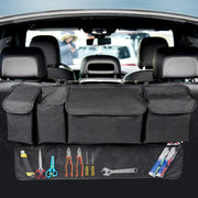 Car SUV Rear Seat Widening Organizing Storage Bag(Black)