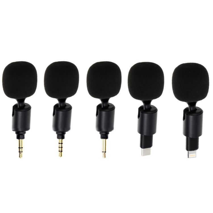 Mobile Phone Live Broadcast Microphone, Style: 8Pin Straight Head (Sponge Cover)