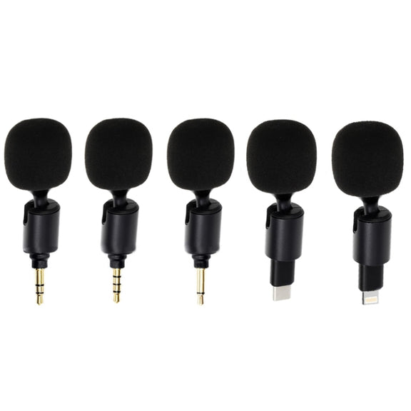 Mobile Phone Live Broadcast Microphone, Style: 8Pin Straight Head (Sponge Cover)