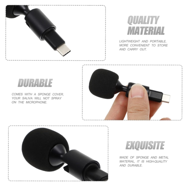 Mobile Phone Live Broadcast Microphone, Style: 8Pin Straight Head (Sponge Cover)