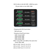 X9M 9-in-1 110W USB+PD Smart Multi-ports QI Magnetic Wireless Charger, Spec: White EU Plug