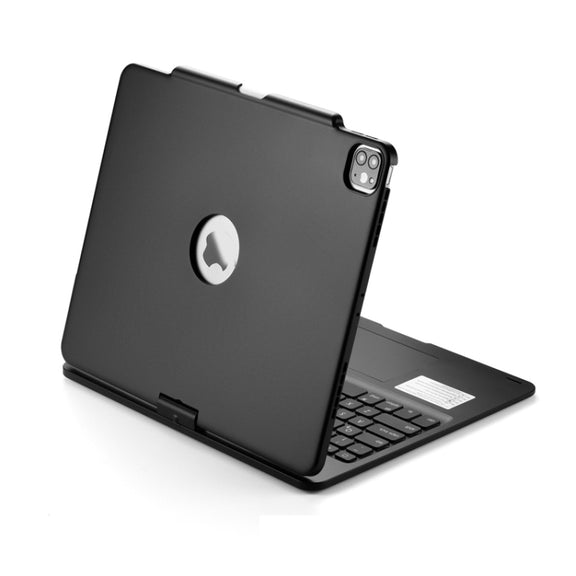 For iPad Pro 12.9 Inch 2022/2021/2020/2018 Tablet Bluetooth Touch Keyboard With Backlight 360 Degree Rotation(Black)