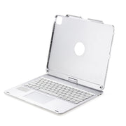 For iPad Pro 12.9 Inch 2022/2021/2020/2018 Tablet Bluetooth Touch Keyboard With Backlight 360 Degree Rotation(Silver)