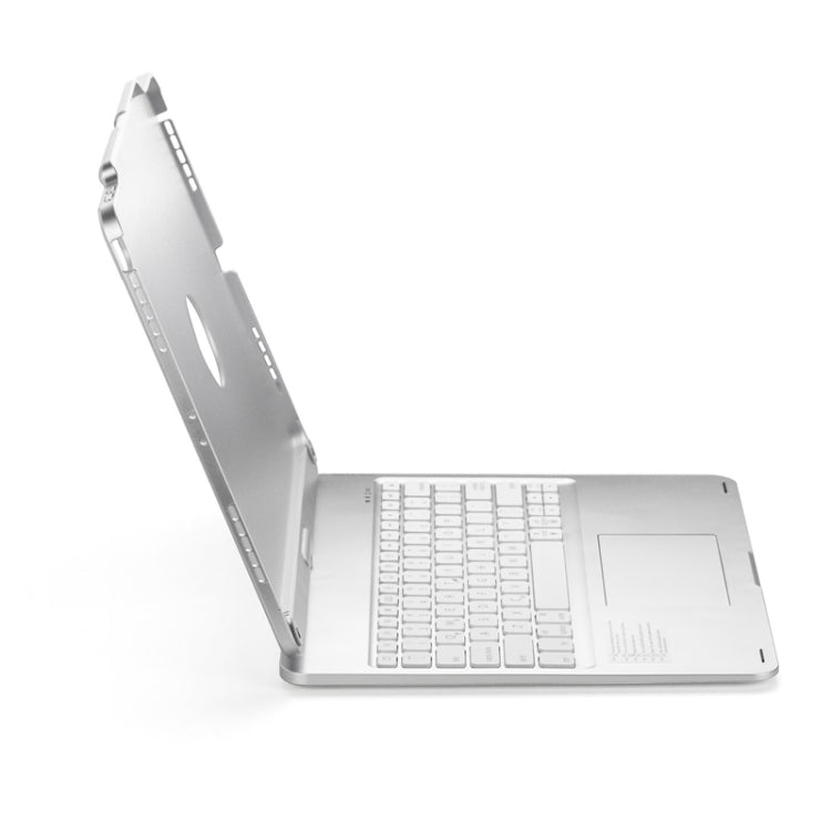 For iPad Pro 12.9 Inch 2022/2021/2020/2018 Tablet Bluetooth Touch Keyboard With Backlight 360 Degree Rotation(Silver)