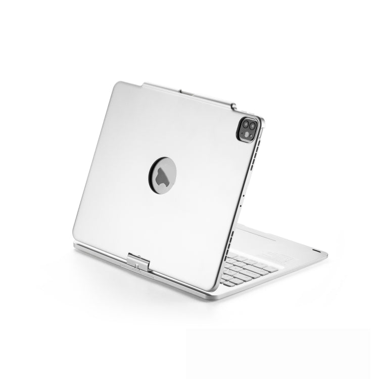 For iPad Pro 12.9 Inch 2022/2021/2020/2018 Tablet Bluetooth Touch Keyboard With Backlight 360 Degree Rotation(Silver)