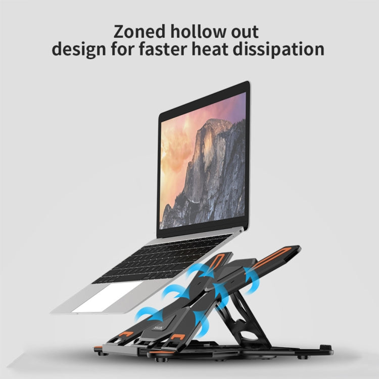 ICE COOREL E5 Laptop Folding And Lifting Cooling Bracket With Mobile Phone Holder Black
