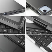360 Degree Rotation Bluetooth Keyboard Case With Backlight For iPad Air 11 2024 / Air 5 / Air 4 10.9 / Pro 11 2022 2021 2020 2018(Black)