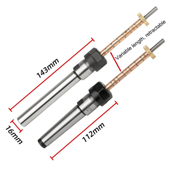 Woodturning Pen Mandrel Collet Penmaking Turning Lathe DIY Clamping Mandrel Fitting Tool(Taper Shank)