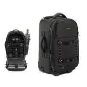 Cwatcun D136 Generation 1 Large Camera Trolley Shoulder Bag Large Capacity Outdoor Photography Storage Case(Black)