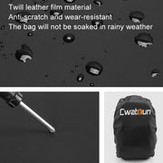 Cwatcun D136 Generation 1 Large Camera Trolley Shoulder Bag Large Capacity Outdoor Photography Storage Case(Black)