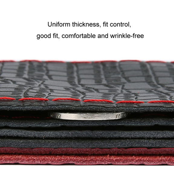38cm Four-season Embossed Cowhide Hand-sewn Steering Wheel Cover(Coffee)