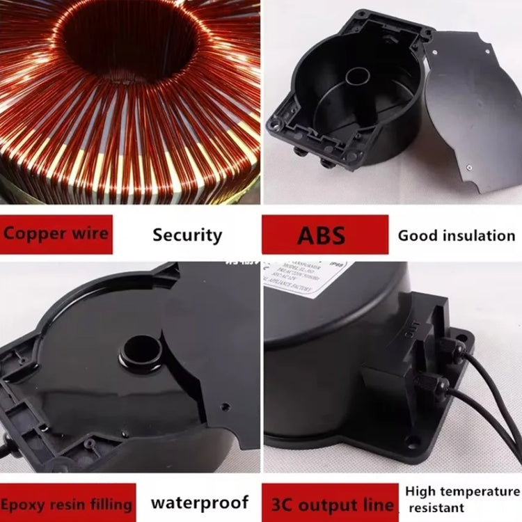 Lighting Transformer 220V To AC 12V/24V Water-resistant LED Underwater Light Power Adapter, Power: 200W(24V)