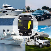 RV Yacht Manual Reset Ignition Protection Fuse Switch With Terminal Accessories, Current: 300A