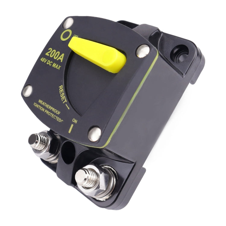 RV Yacht Manual Reset Ignition Protection Fuse Switch With Terminal Accessories, Current: 300A