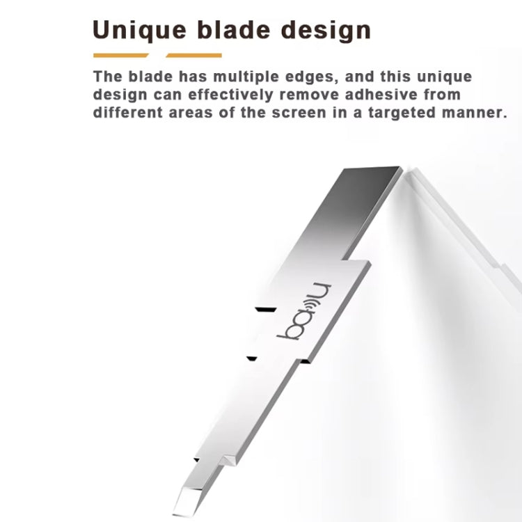 BAKU BA-214 Multi-Function LCD Repair Scraper 0.2mm Thickness Screen CPU Glue Remover Tool