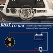 RV Yacht Anti-leakage Battery Power Main Switch Without Accessories
