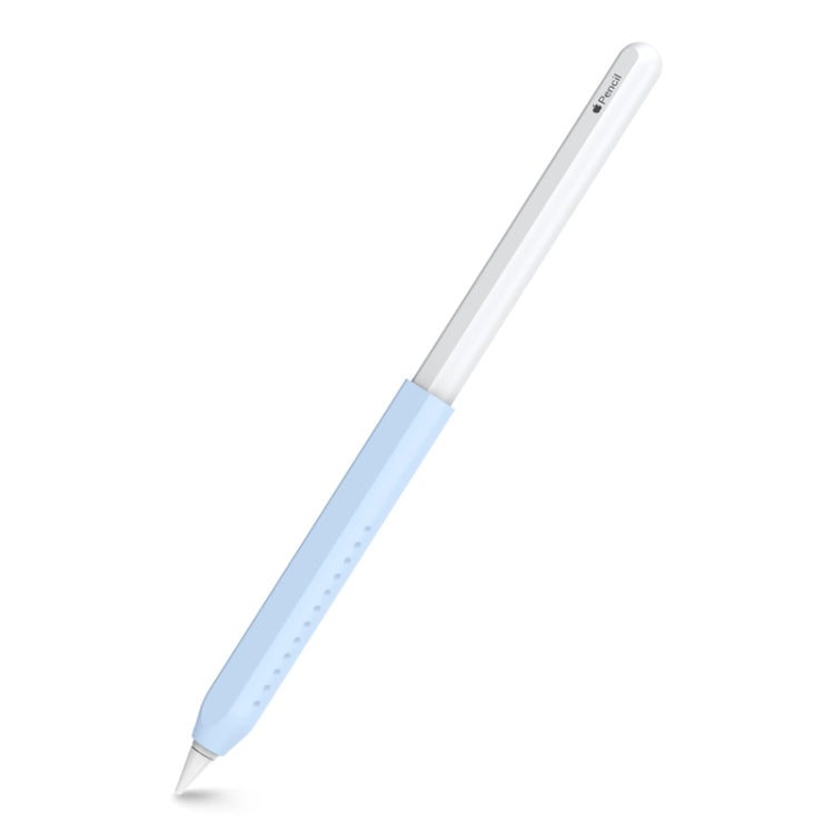 For Apple Pencil 1&2 AhaStyle PT182 Silicone Protective Grip Cover(Blue)