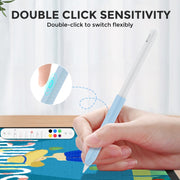 For Apple Pencil 1&2 AhaStyle PT182 Silicone Protective Grip Cover(Green)