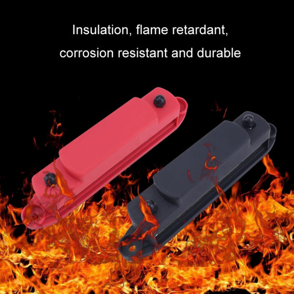 M6 RV Yacht High Current 6-column 250A Base Busbar, Color: Red + Black