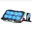 ICE COOREL 8-Fans Adjustable Laptop Stand Radiator With RGB Ambient Light(K10) - free shipping - PMC TechLife - Order now!