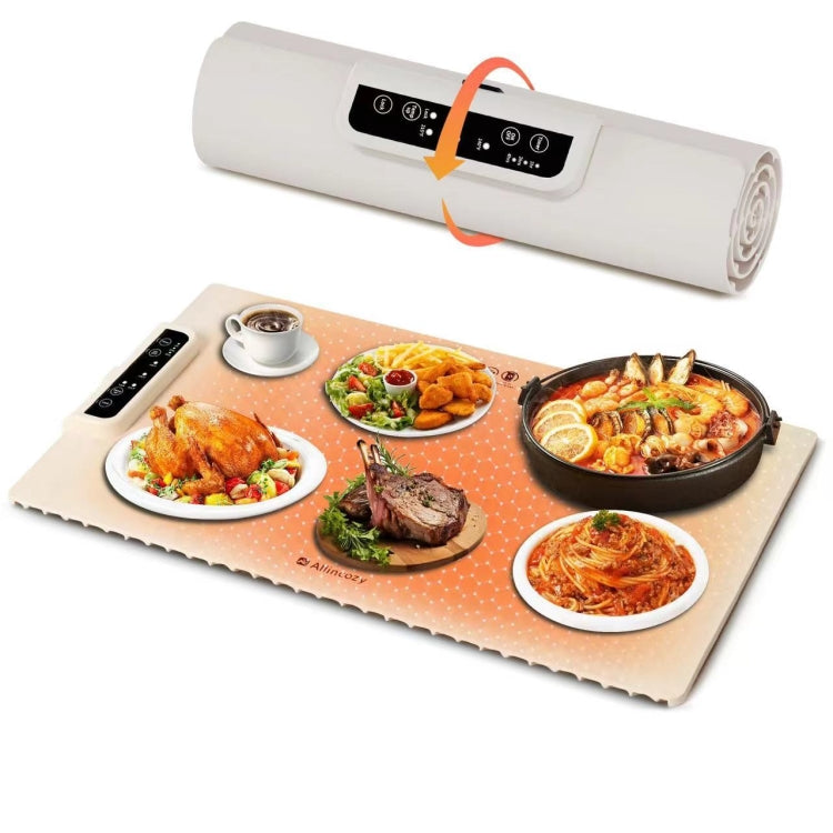 240W Electric Warming Tray Food Warmer with Adjustable Temperature, Timed Close EU Plug