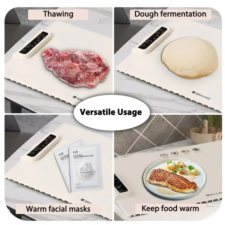 240W Electric Warming Tray Food Warmer with Adjustable Temperature, Timed Close EU Plug