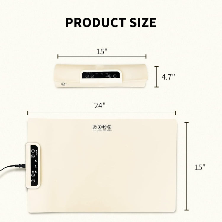 240W Electric Warming Tray Food Warmer with Adjustable Temperature, Timed Close EU Plug