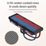 COOLMOON Glacier360 Computer Host Integrated ARGB CPU Water Cooler, Color: Black