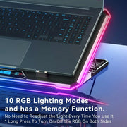 ICE COOREL K15C Smart Adjustable Laptop Radiator Base With RGB Lighting Effect, Color: 15 Fans