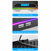 ICE COOREL K15C Smart Adjustable Laptop Radiator Base With RGB Lighting Effect, Color: 15 Fans