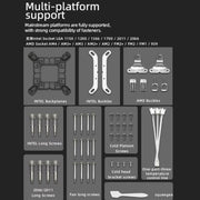 COOLMOON AS360 Magic Diamond Edition Computer Cooler ARGB Water Cooling Light Integrated CPU Radiator(Black)