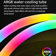 COOLMOON AS360 Magic Diamond Edition Computer Cooler ARGB Water Cooling Light Integrated CPU Radiator(Black)