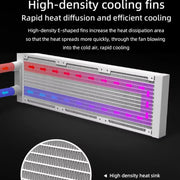 COOLMOON AS360 Magic Diamond Edition Computer Cooler ARGB Water Cooling Light Integrated CPU Radiator(White)