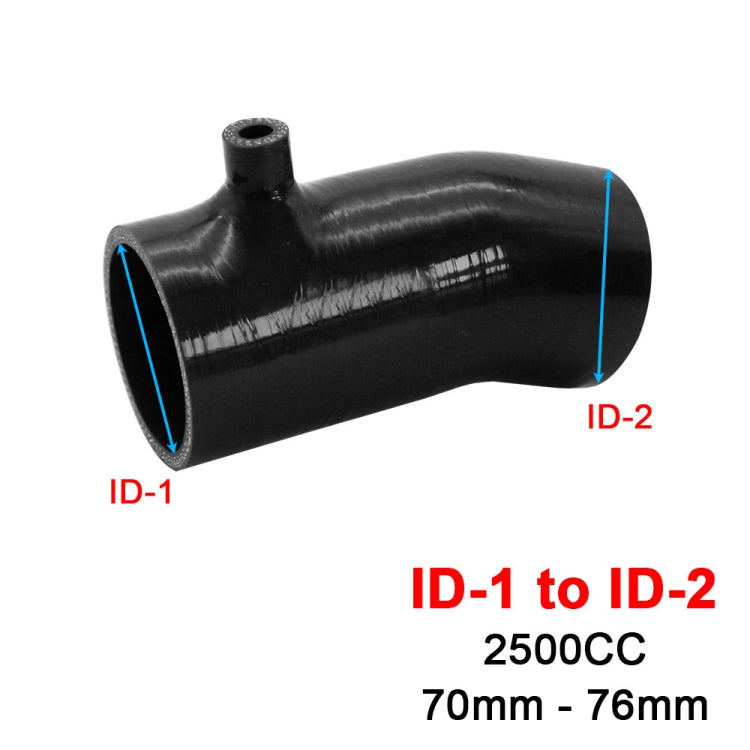 For Mazda 3 6 CX-4 Axela Atenza Intake Silicone Hose High Flow Cold Air Intake Pipe Turbo Intercooler, Specification: 2.5L-76-BK