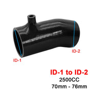 For Mazda 3 6 CX-4 Axela Atenza Intake Silicone Hose High Flow Cold Air Intake Pipe Turbo Intercooler, Specification: 2.5L-76-BK