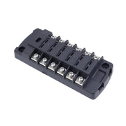 6-Way Plug-In Insulated Cover Fuse Box For Cars Yachts, Set: Enhanced Version A