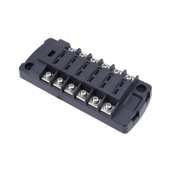 6-Way Plug-In Insulated Cover Fuse Box For Cars Yachts, Set: Enhanced Version A