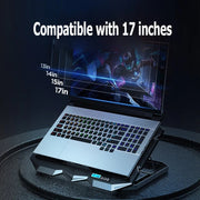 ICE COOREL K22 4-fans Adjustable Laptop Radiator Base with Atmosphere Light with LCD Display