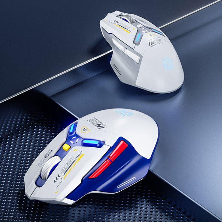 Inphic IN9 Tri-mode Wireless Bluetooth Gaming Office Computer Mouse(White)