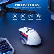 Inphic IN9 Tri-mode Wireless Bluetooth Gaming Office Computer Mouse(Blue)