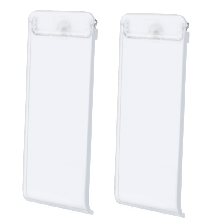 For Nintendo Switch Console 2pcs Replacement Kickstand Back Shell Holder(Transparent White)