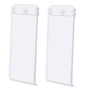 For Nintendo Switch Console 2pcs Replacement Kickstand Back Shell Holder(Transparent White)