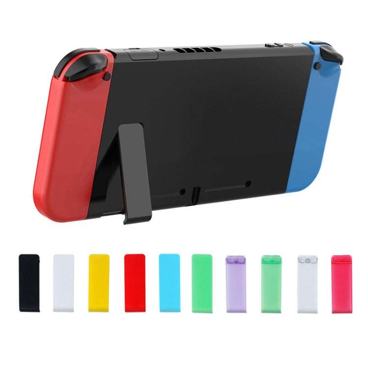 For Nintendo Switch Console 2pcs Replacement Kickstand Back Shell Holder(Black)