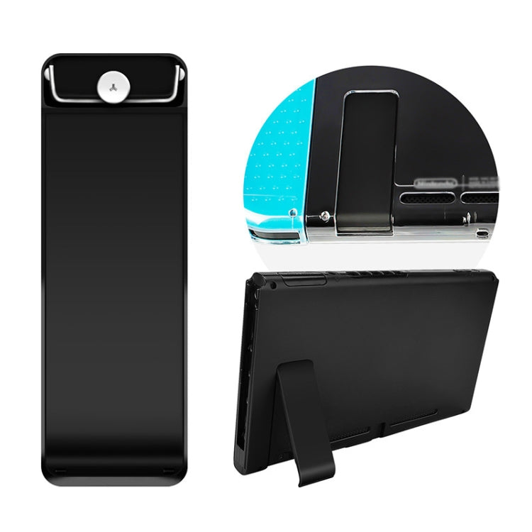 For Nintendo Switch Console 2pcs Replacement Kickstand Back Shell Holder(Transparent White)