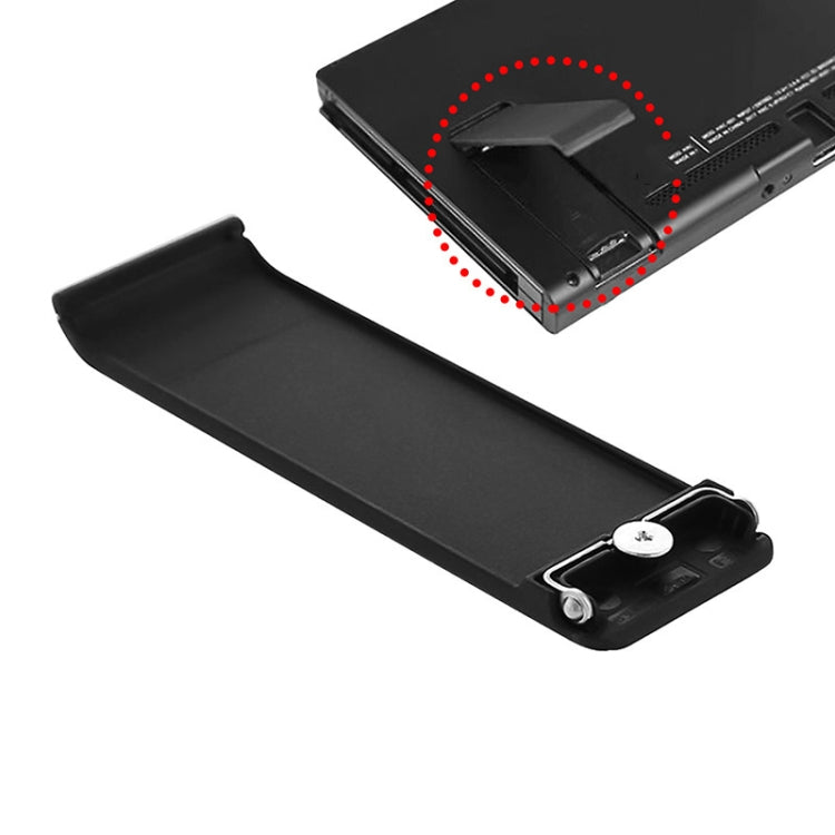 For Nintendo Switch Console 2pcs Replacement Kickstand Back Shell Holder(Transparent White)