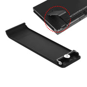 For Nintendo Switch Console 2pcs Replacement Kickstand Back Shell Holder(Transparent White)