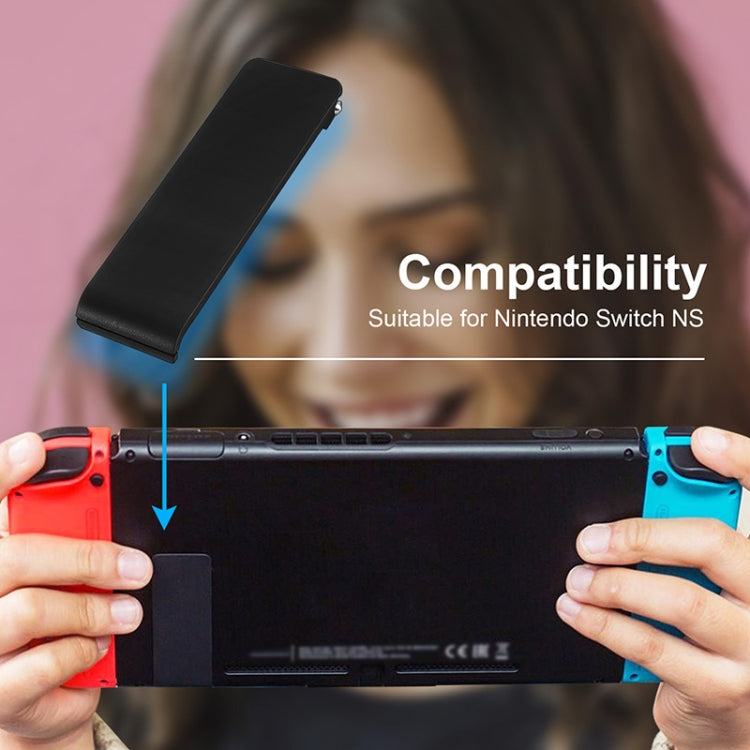 For Nintendo Switch Console 2pcs Replacement Kickstand Back Shell Holder(White)