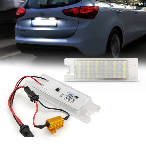 2pcs For Opel ZafiraB / ASTRA / CORSA LED License Plate Light