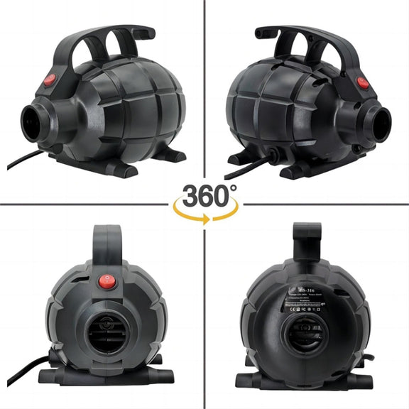 Electric Air Pump Household Inflatable Pump 600W High Power Electric Inflator, Plug: US Plug