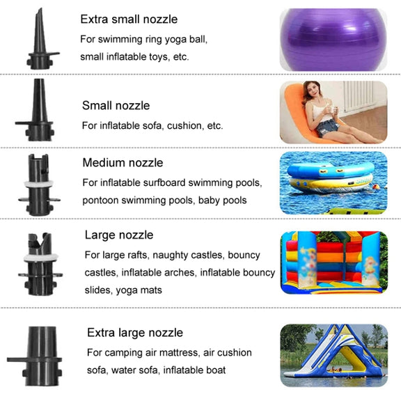 Electric Air Pump Household Inflatable Pump 600W High Power Electric Inflator, Plug: US Plug